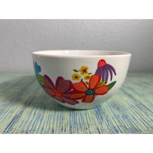 Pretty ROYAL NORFOLK Bowl 5.5’’ X 2.75" Spring Floral Pattern Stoneware